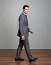 Grey Wool Pinstripes Suit