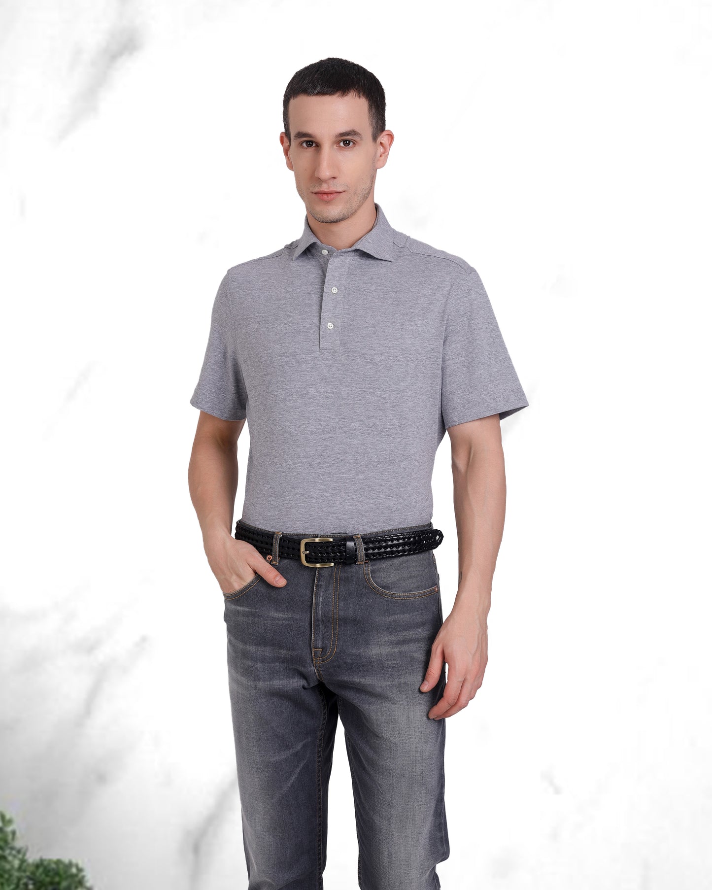 EZS Grey Soft Polo