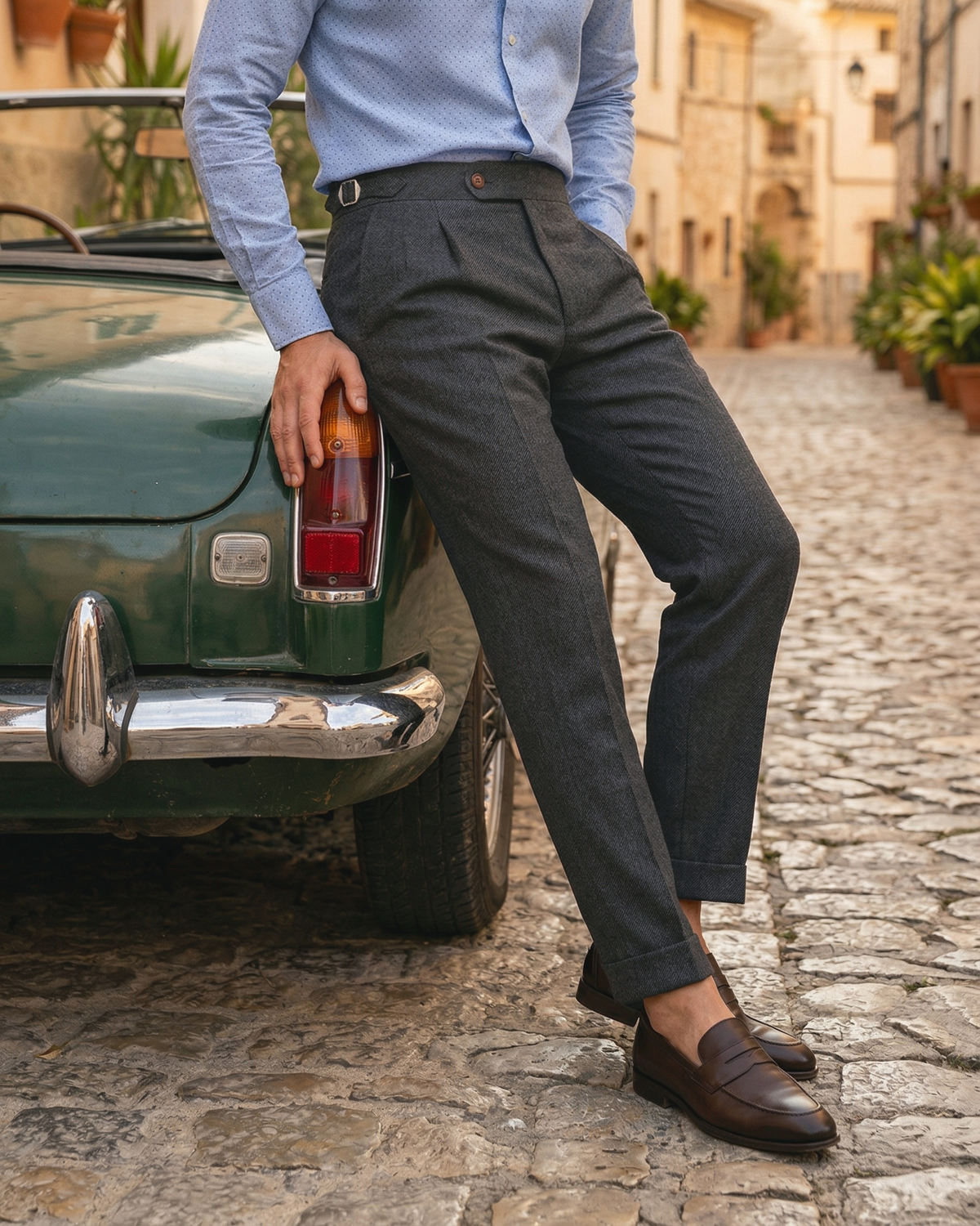 Holland Sherry Classic Worsted Flannel Darkgrey - 1