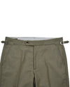Dugdale Olive Wool Flannel Dress Pant