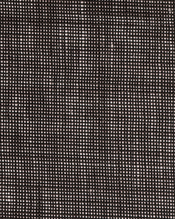 Dark Brown Linen Chambray