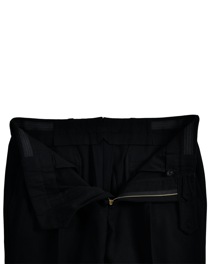 VBC: Black Tropical Wool Dress Pant