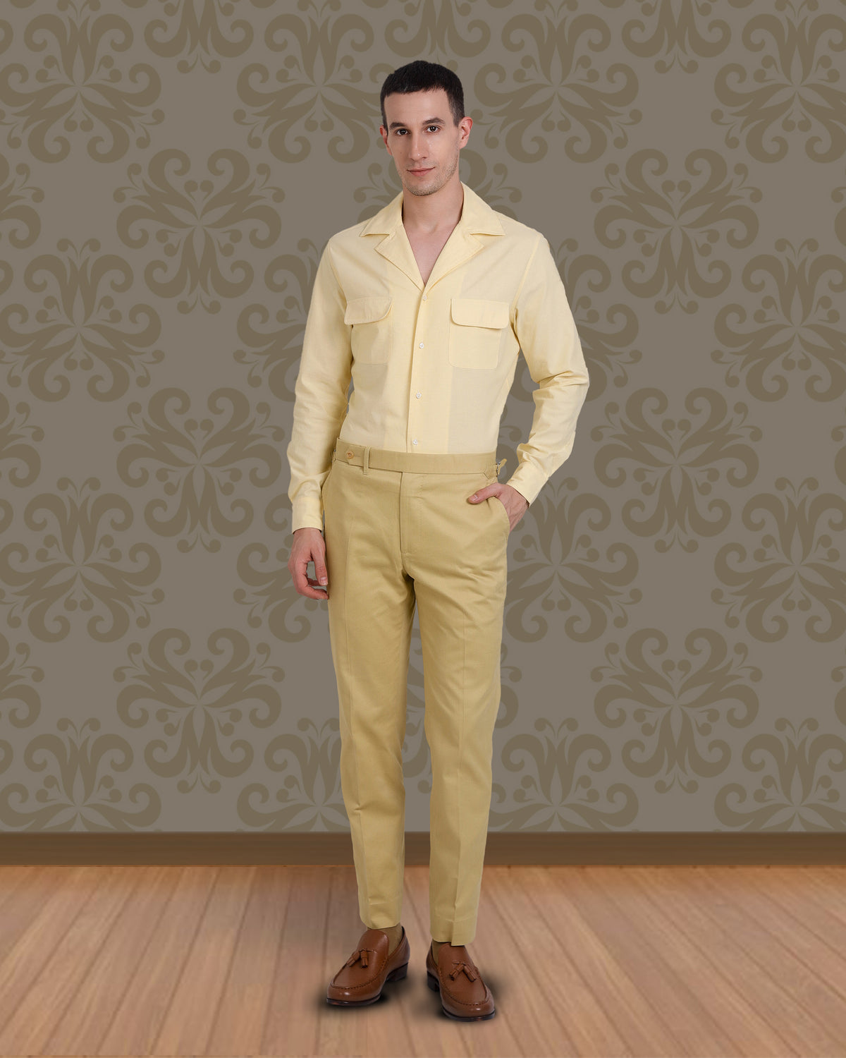 Mellow Mustard Soft Twill Dress Pant - 3