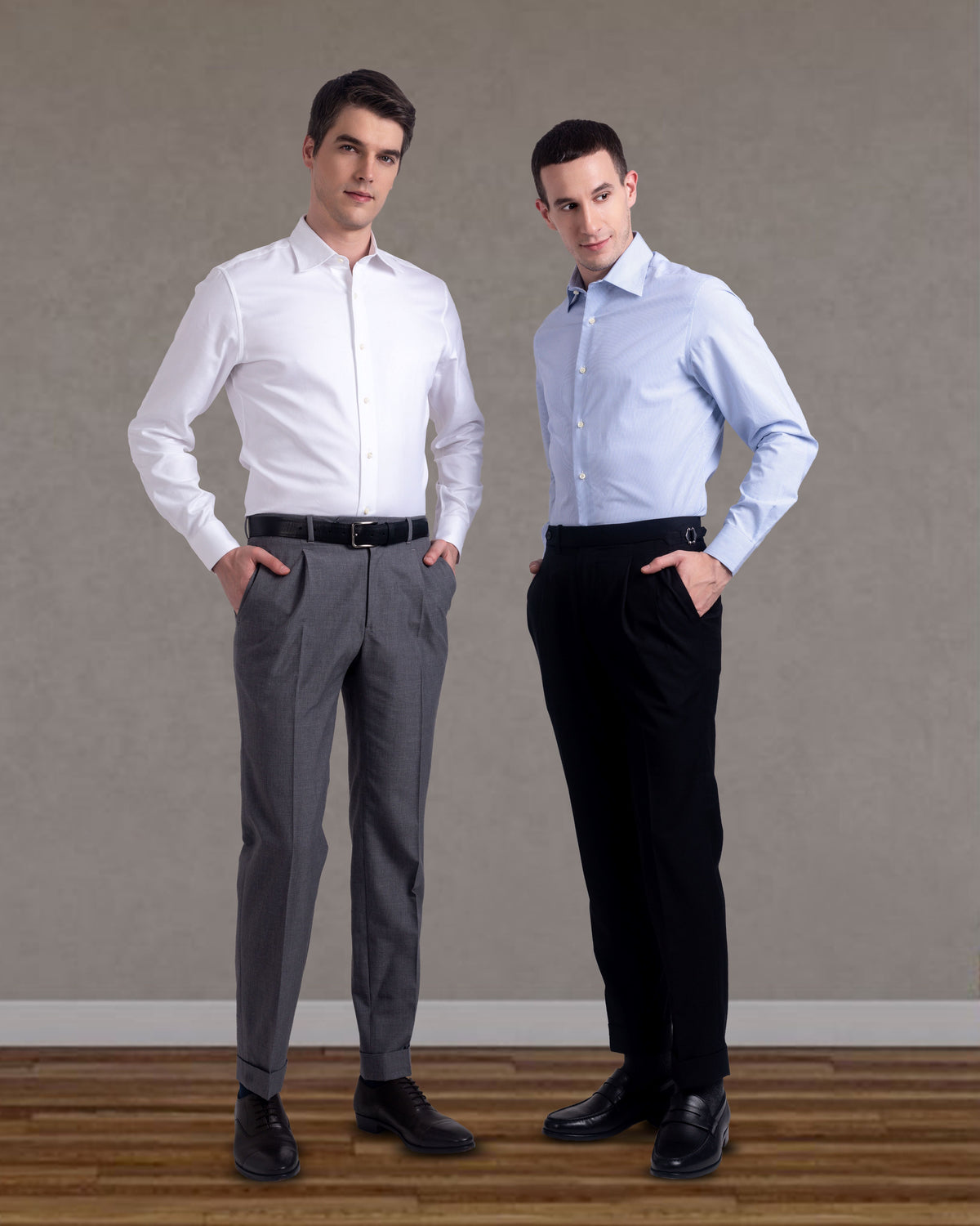 Monti Diagonal White Twill Shirt - 7