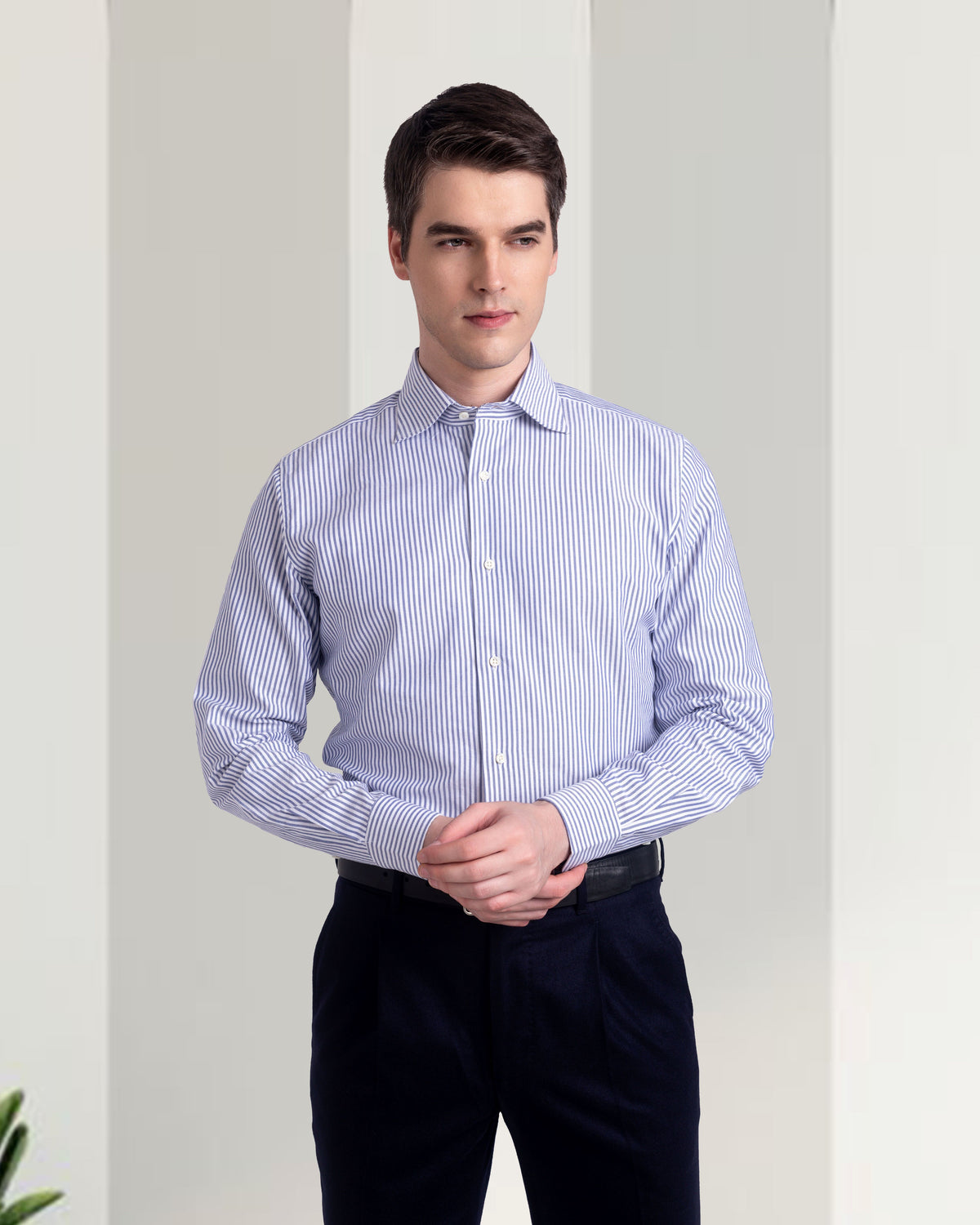 Navy Bengal Stripes Shirt - 2