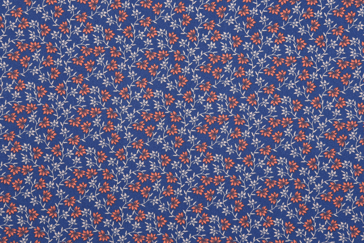 Getzner Floral Printed Shirt on Blue - 2