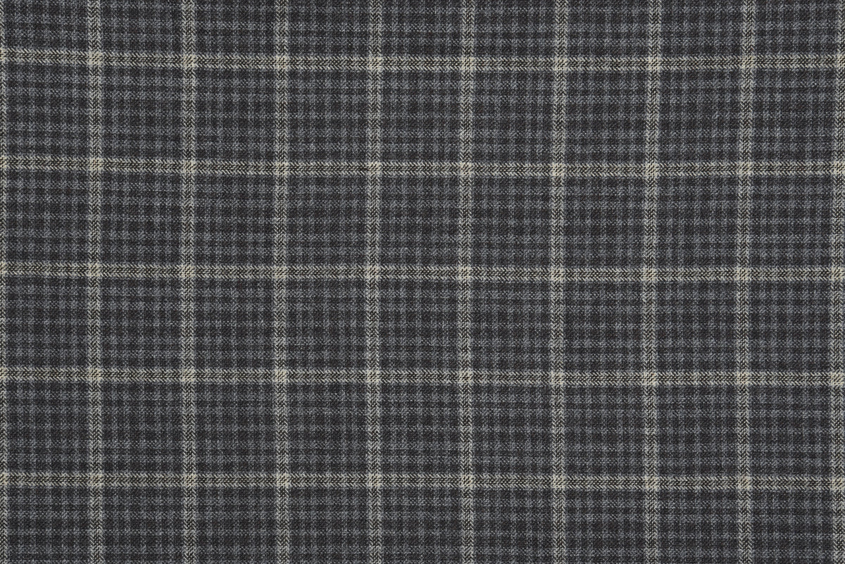 Loro Piana Brown and Grey Tweed Overchecks Pants - 2