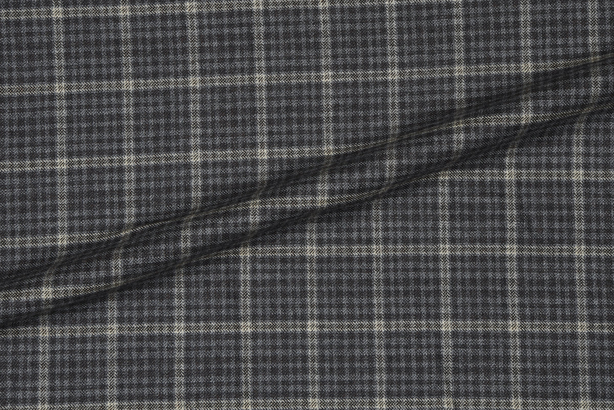 Loro Piana Brown and Grey Tweed Overchecks Pants - 3