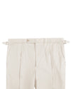 Ivory Cotton Twill Dress Pant