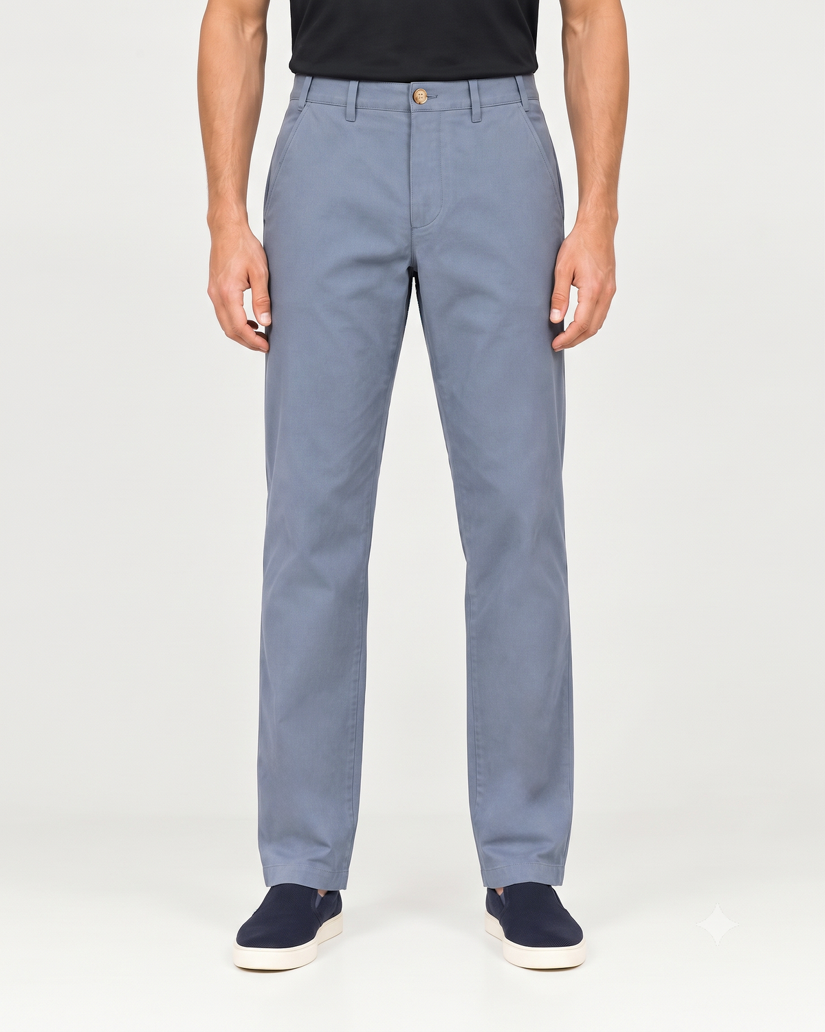 Genoa Chino Pant Soft Blue Grey - 2