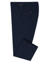 Vitale Barberis Canonico- 120s White Pin Stripes On Navy Flannel