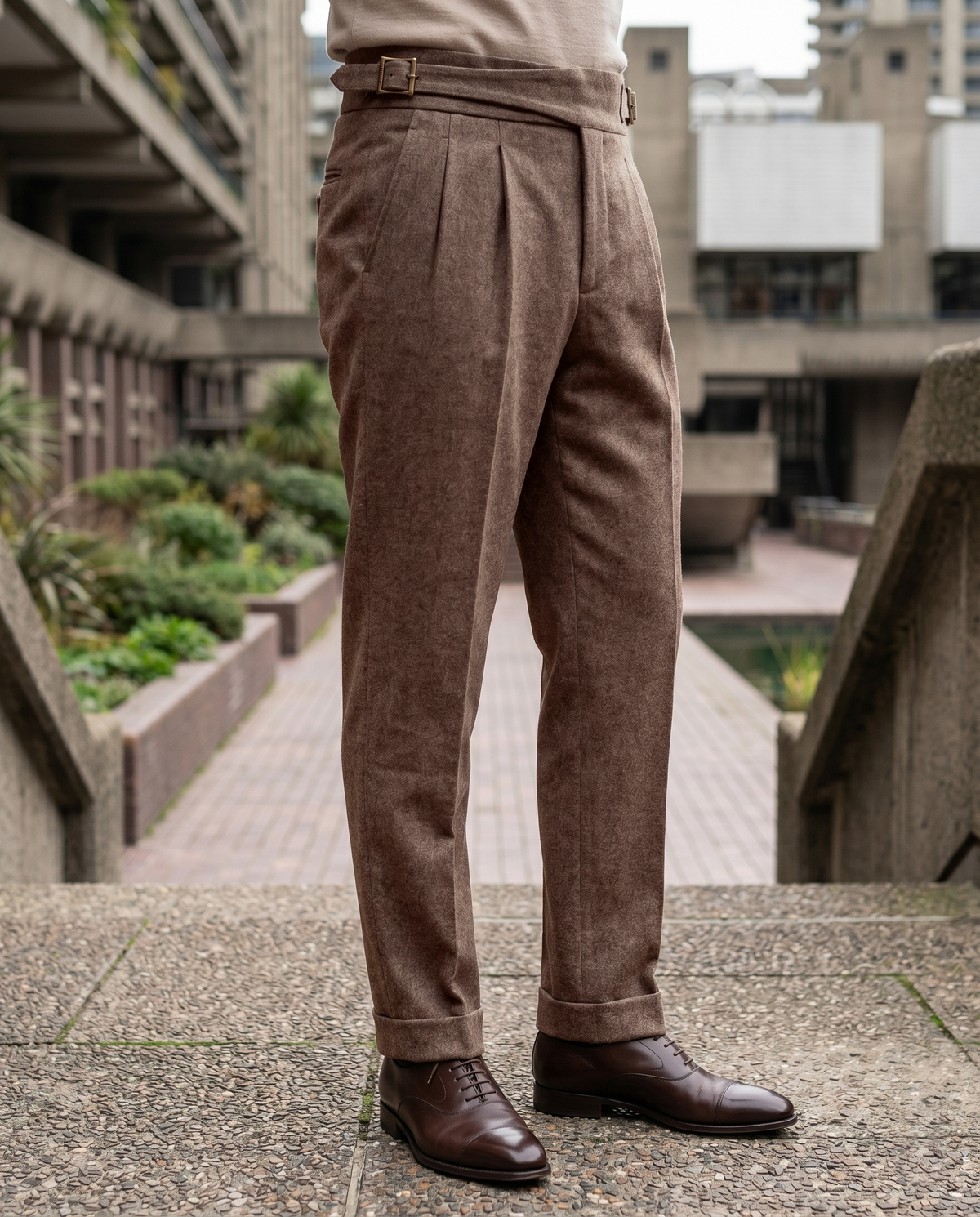Drago 5% Cashmere 95% wool: Fawn Flannel - 2