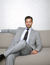 Washable Wool Suit: Light Grey