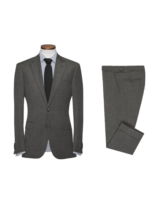 Dugdale Ash Grey Wool Flannel Dress Suit