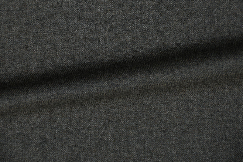 Dugdale Olive Grey Wool Flannel Dress Pant