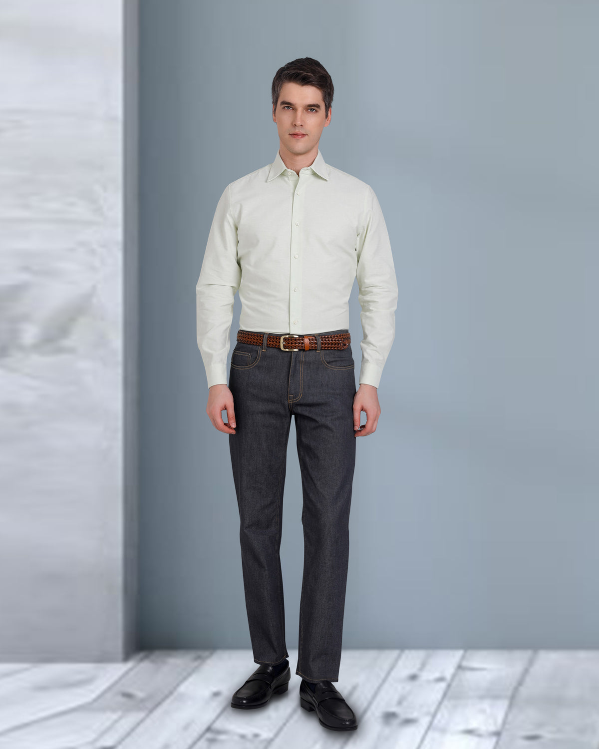 Pale Green Classic Oxford Shirt - 3