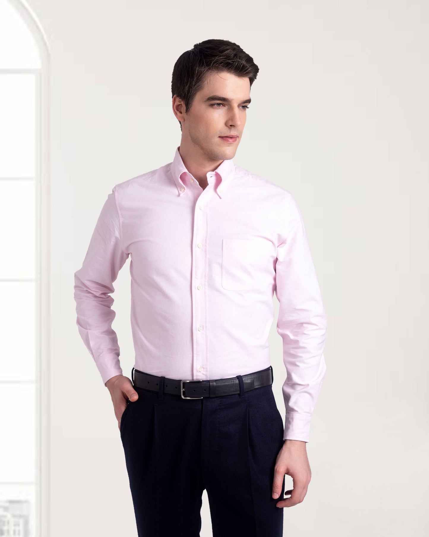 EZS Pale Pink Oxford Shirt