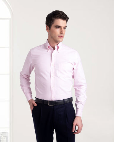 EZS Pale Pink Oxford Shirt