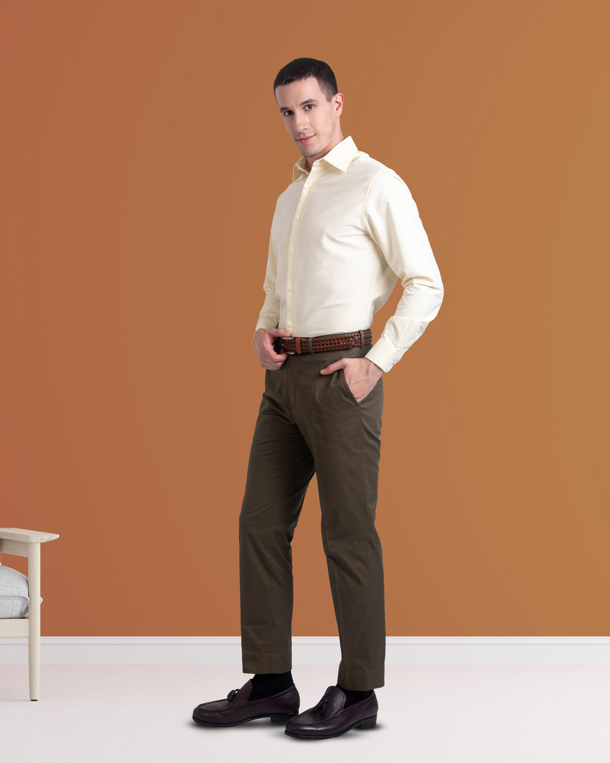 Pale Yellow Oxford - 5