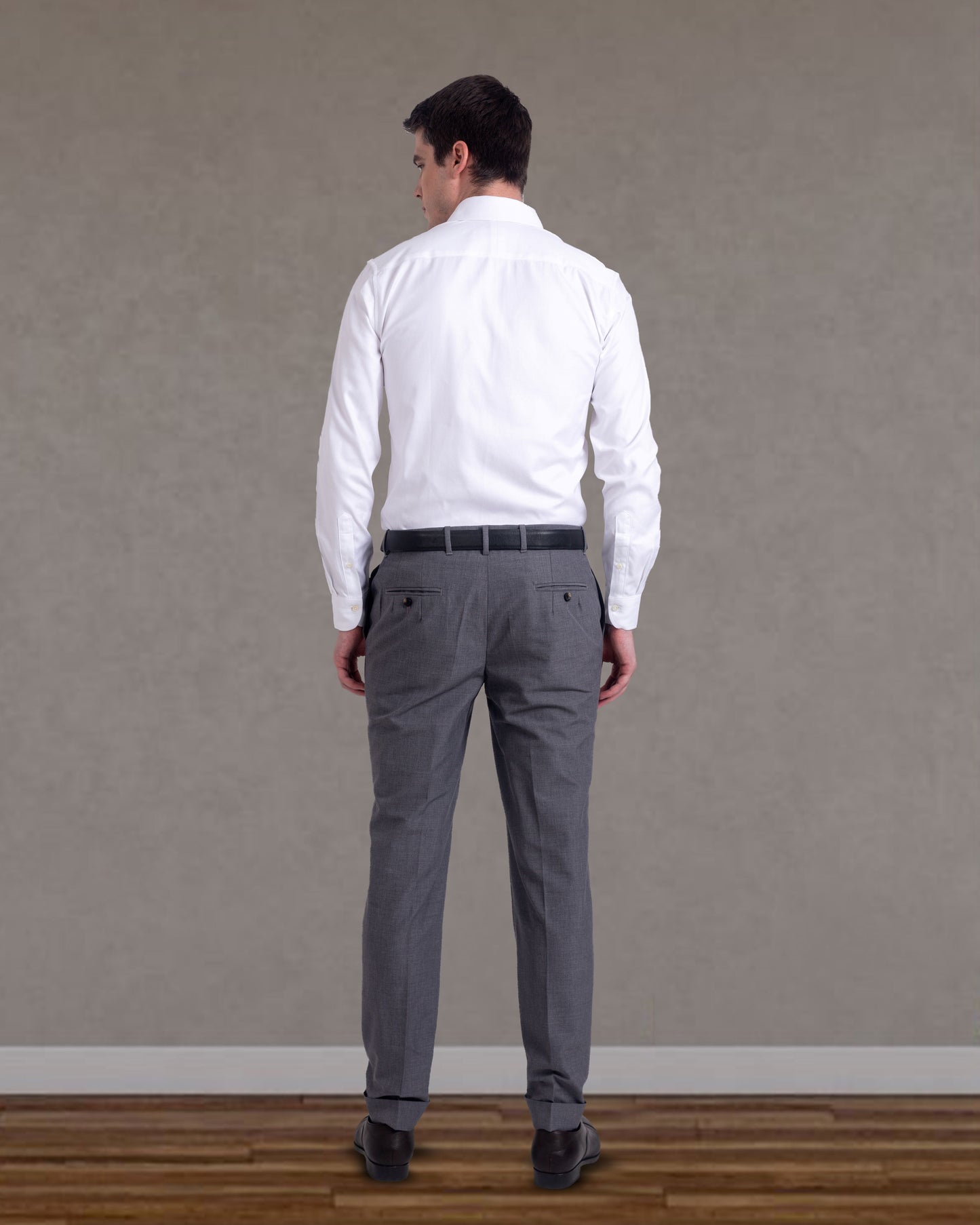 Pleated  Vitale Barberis Canonico Grey Dress Pant