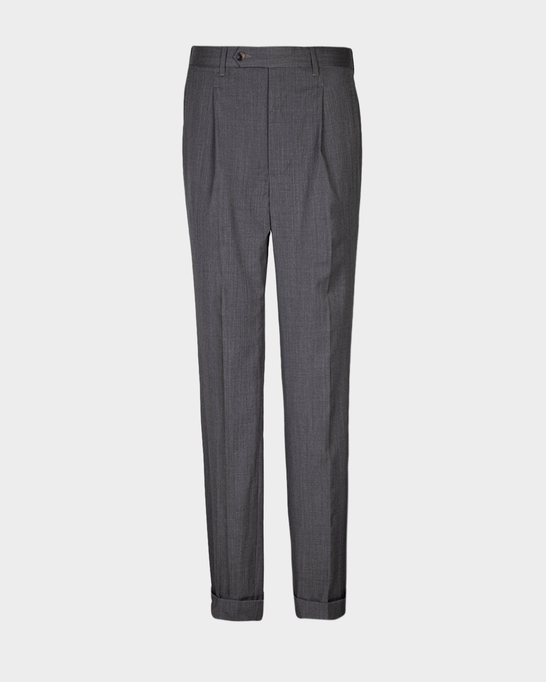 EZS Washable Wool Pants: Plain Mid Grey – Luxire Custom Clothing