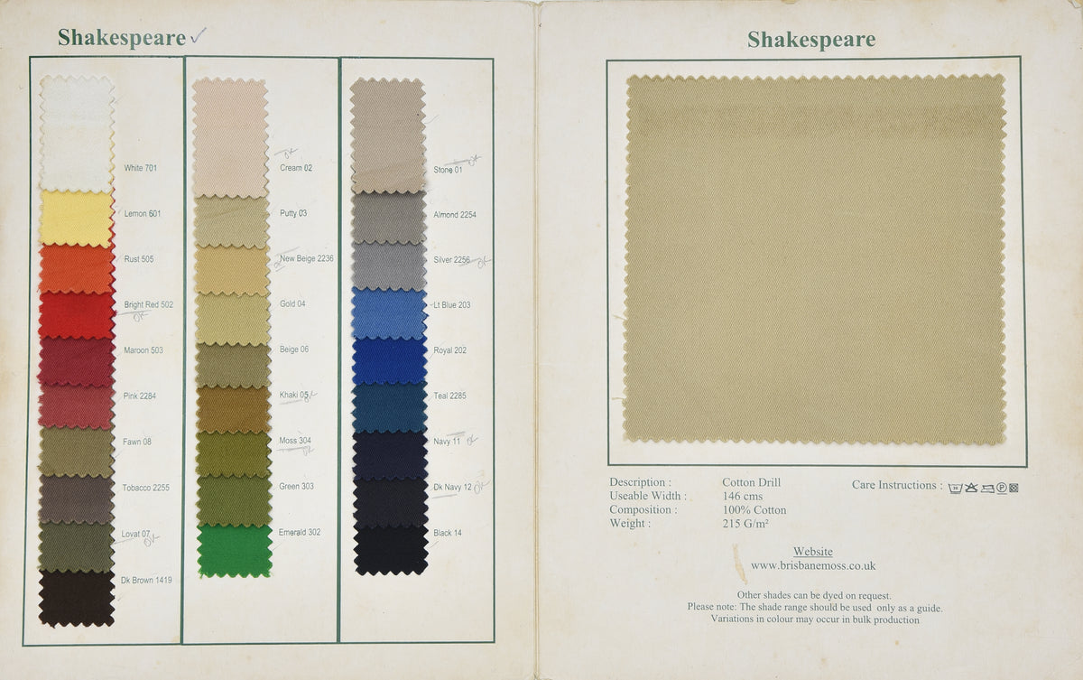 Brisbane Moss Teal Blue Twill - 8