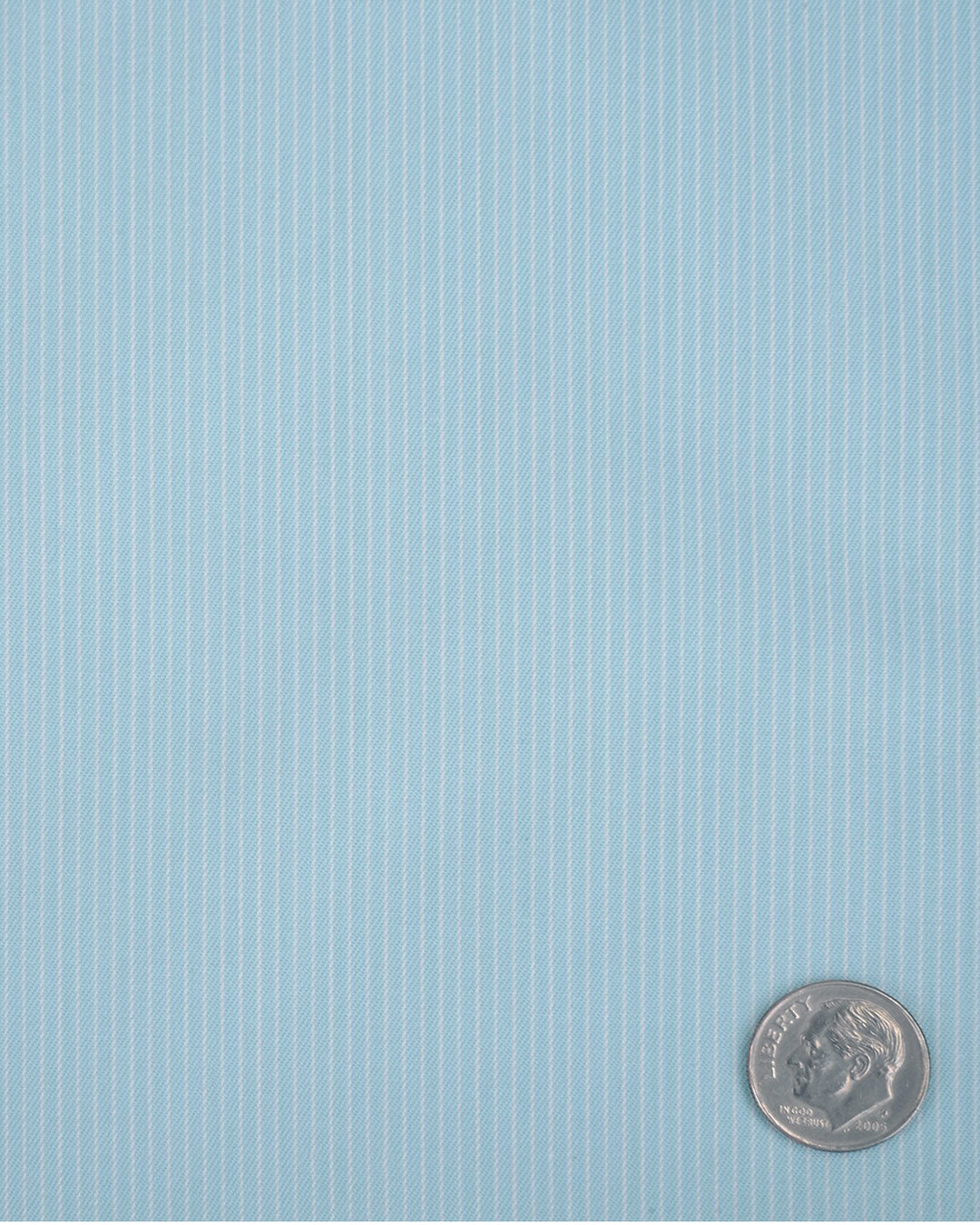 Aqua Blue Pencil Stripes Shirt