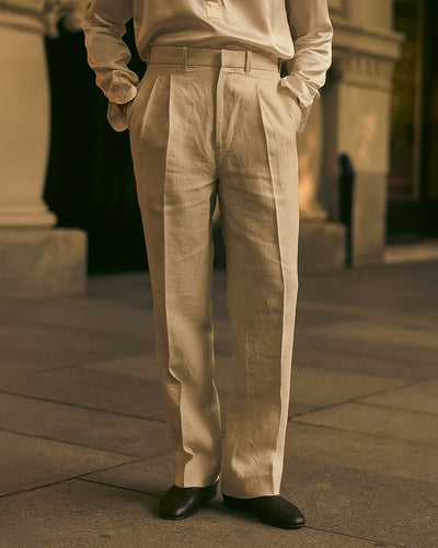 Custom Men's Linen Pants for Leisure & Office Wear Luxire Custom Clothing Custom Men's Linen Pants for Leisure & Office Wear Luxire Custom Clothing