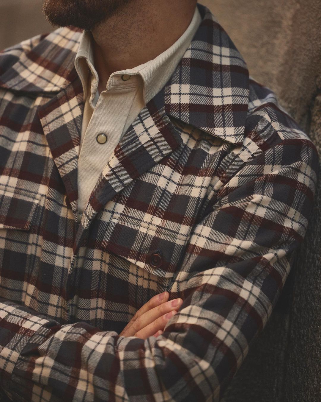 Ecru Twill Shirt - 8