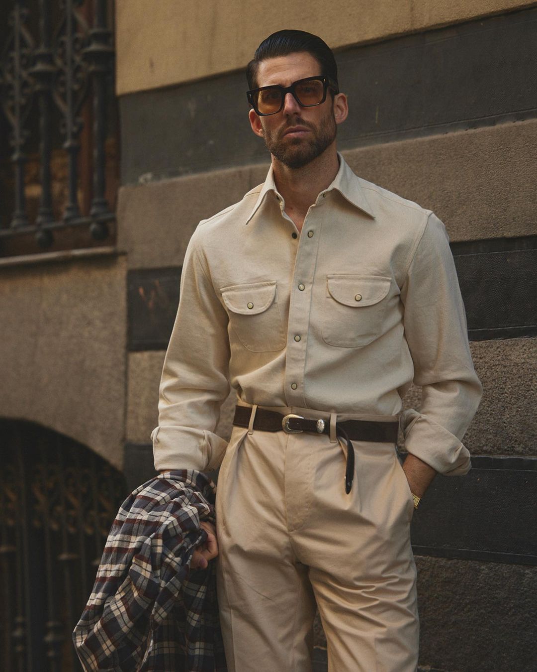 Ecru Twill Shirt - 3
