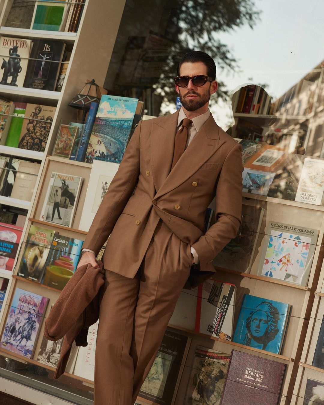 Custom Men's Vitale Barberis Canonico - Sand Wool Flannel Suit