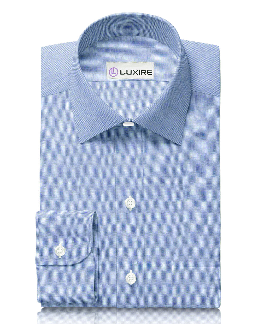 Dark Blue Pinpoint Oxford - 1