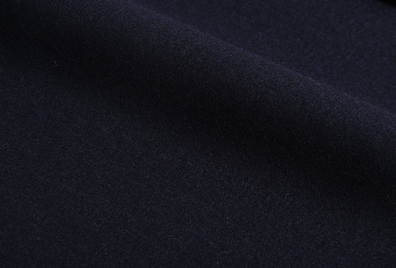 Pleated Vitale Barberis Canonico Dark Navy Flannel Pant