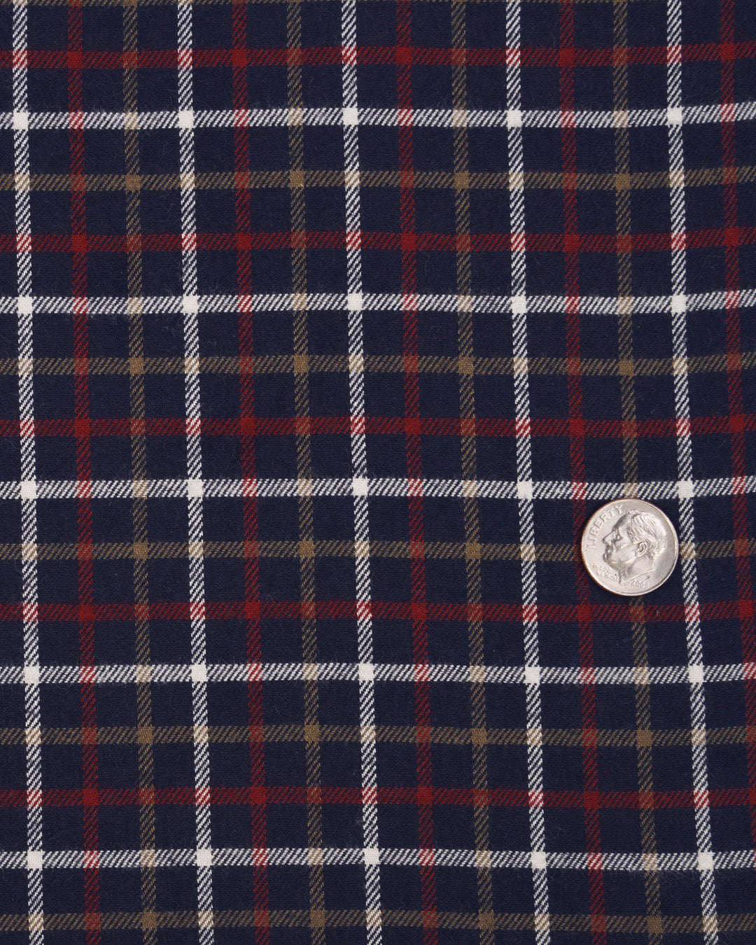 Red Bronze Navy Tattersall Flannel