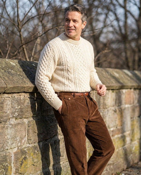 Brisbane Moss Tan Corduroy