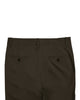 Back view of custom Genoa Chino pants for men by Luxire in brown