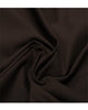 Close up view of custom Genoa Chino pants for men by Luxire in dark brown chocolate