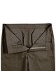 Front open view of custom Genoa Chino pants for men by Luxire in khaki brown