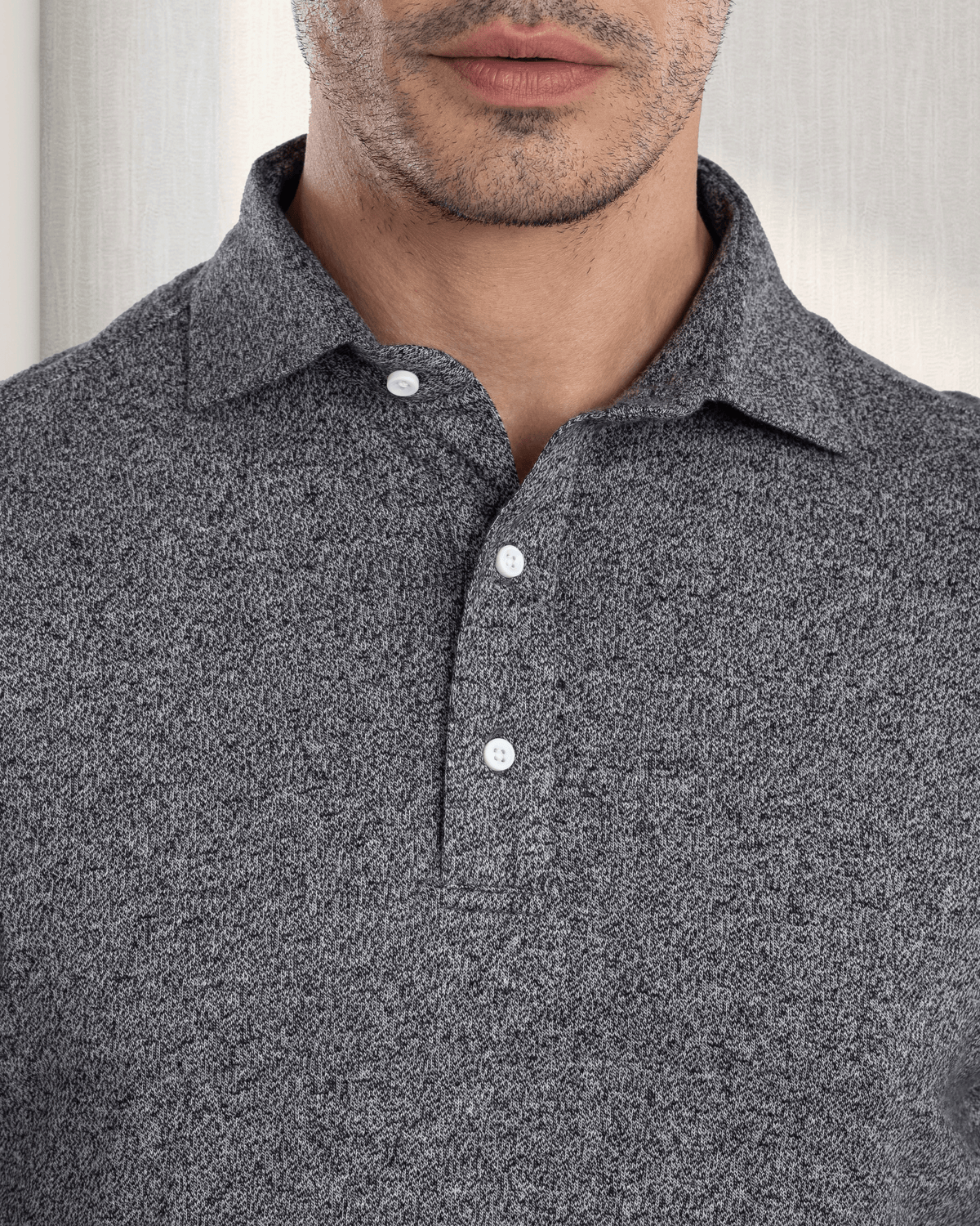 Charcoal Grey Wool Chino - 8
