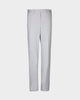 Front view of custom Genoa Chino pants for men by Luxire in light grey