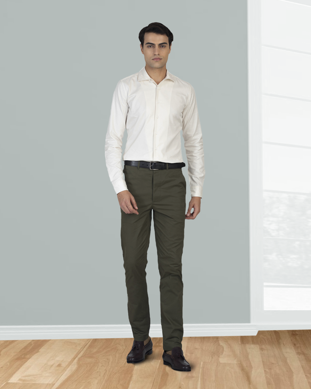 Genoa Olive Green Chino - 4