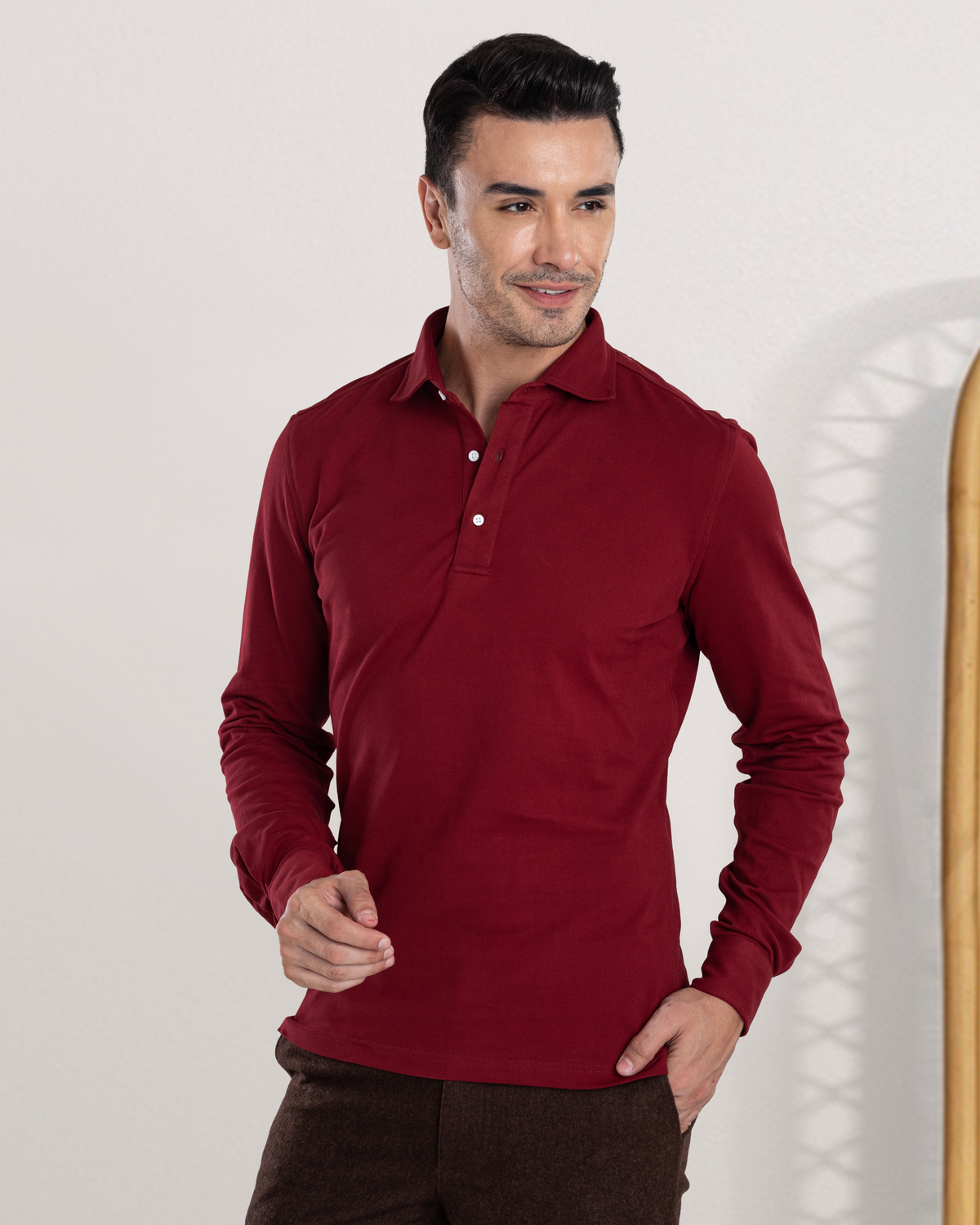 Brown Wool Chino - 7