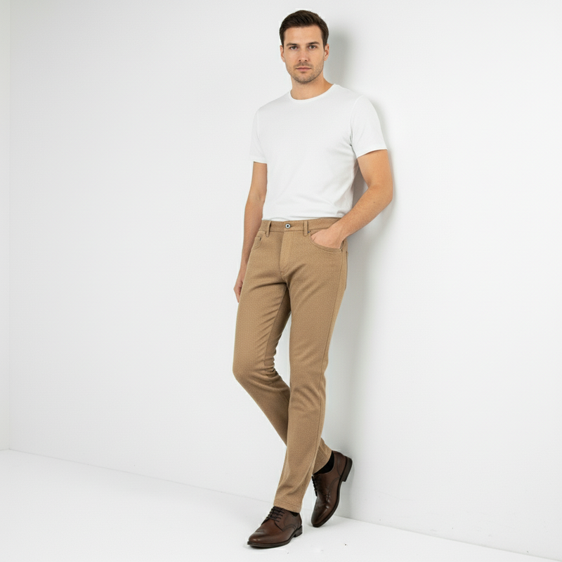 Camel Wool Jeans