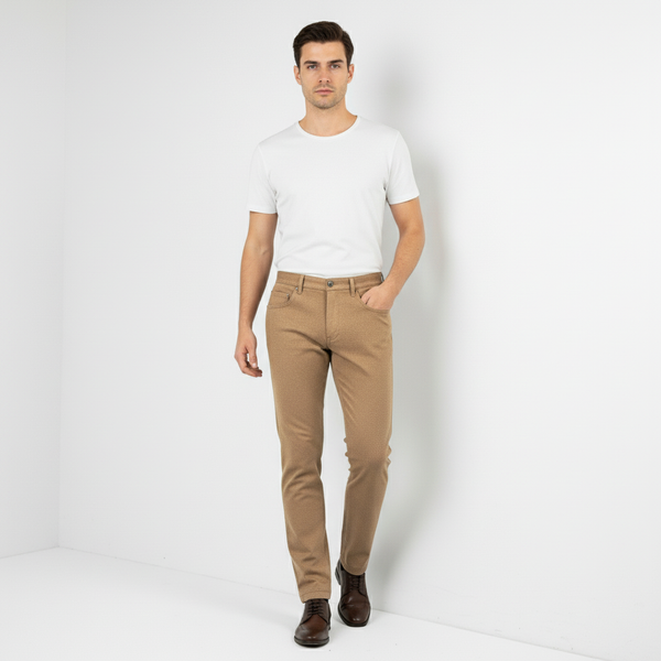Camel Wool Jeans