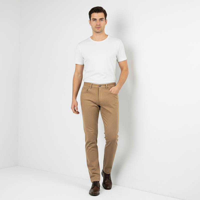 Camel Wool Jeans