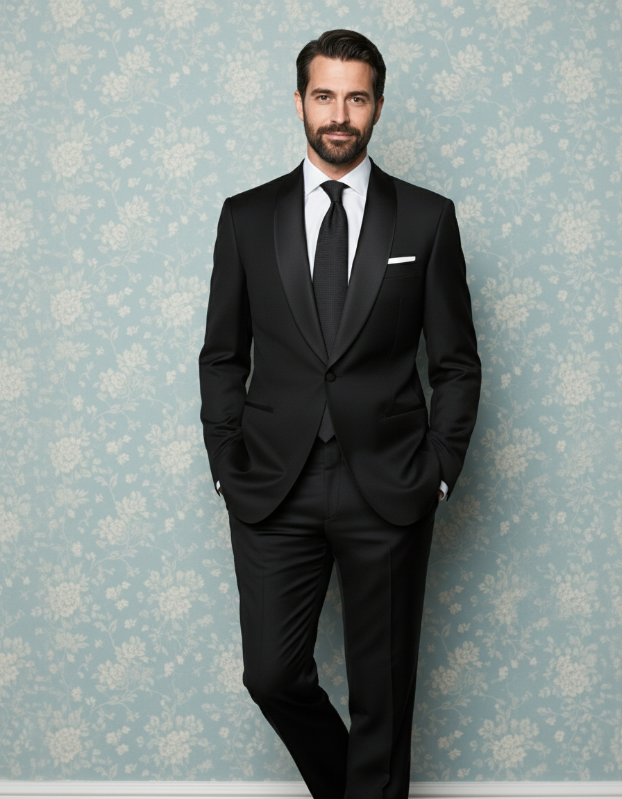 Black Tuxedo Suit - 4