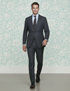 Dugdale Dark Grey Wool Flannel Suit