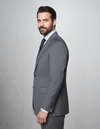 Washable Wool Suit: Mid Grey