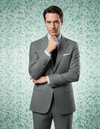 Dugdale Ash Grey Wool Flannel Dress Suit