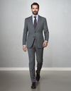Washable Wool Suit: Mid Grey